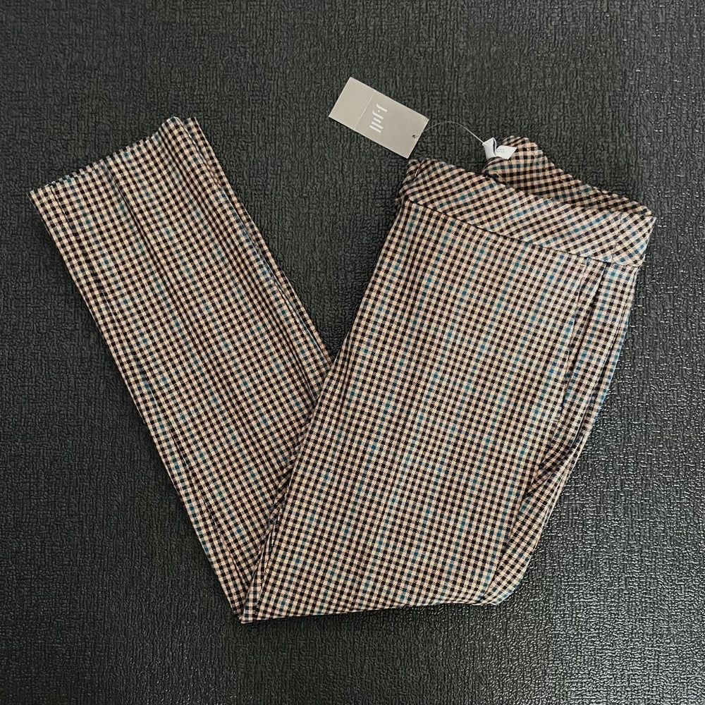 J.Jill Plaid Bi-Stretch Ankle Pants NWT 2P